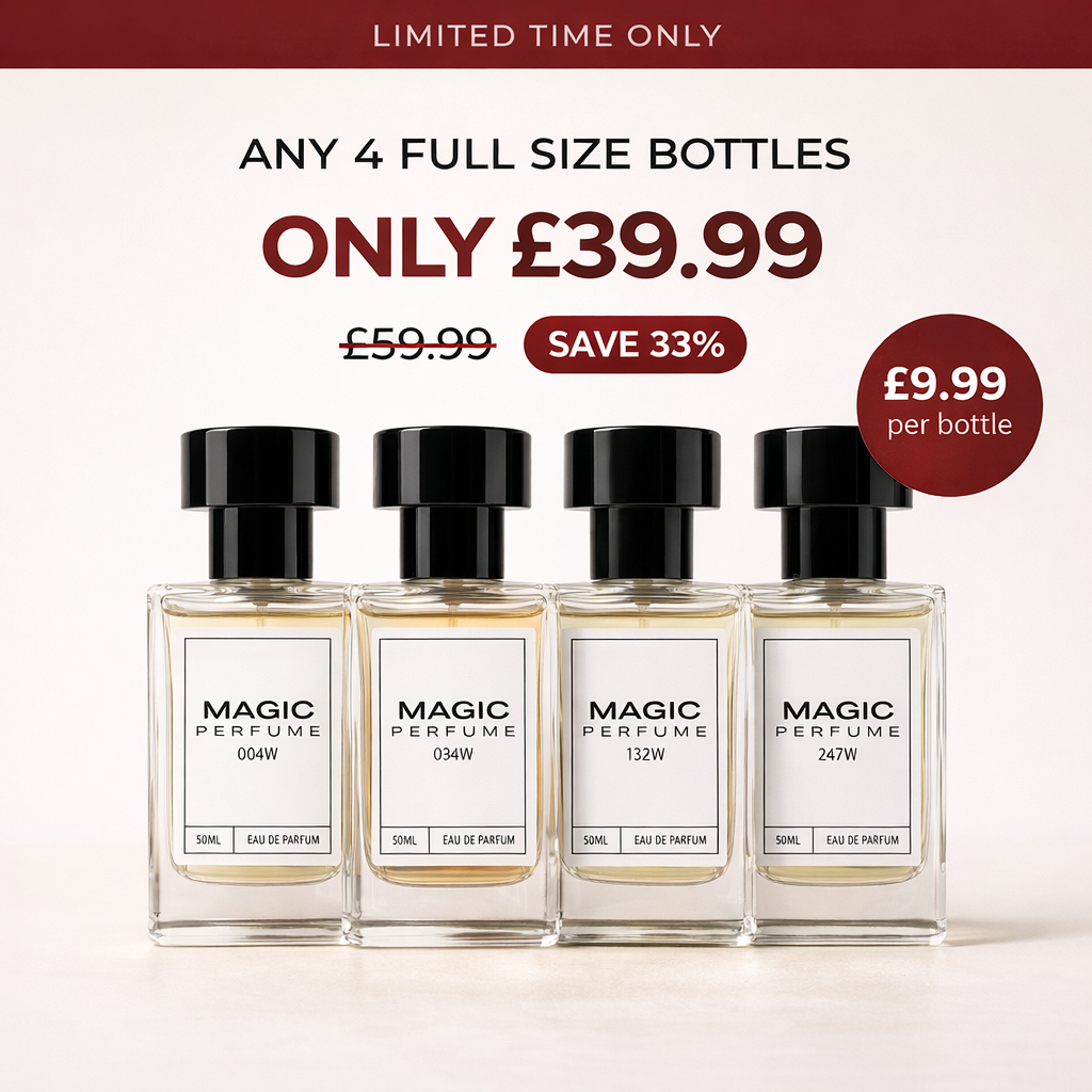 4x 50ml Perfume Bottles