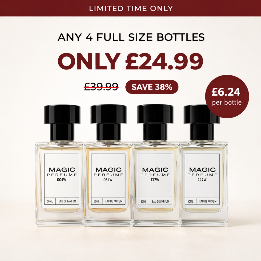 4x 30ml Perfume Bottles